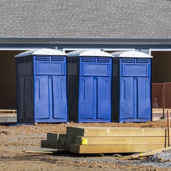 are there any restrictions on what items can be disposed of in the portable restrooms in Ashford